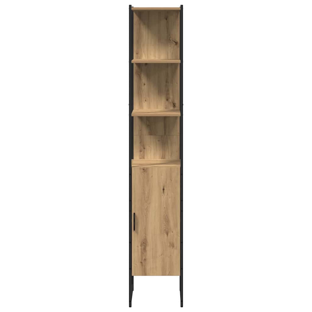 3-tlg. Badmöbel-Set Räuchereiche Holzwerkstoff