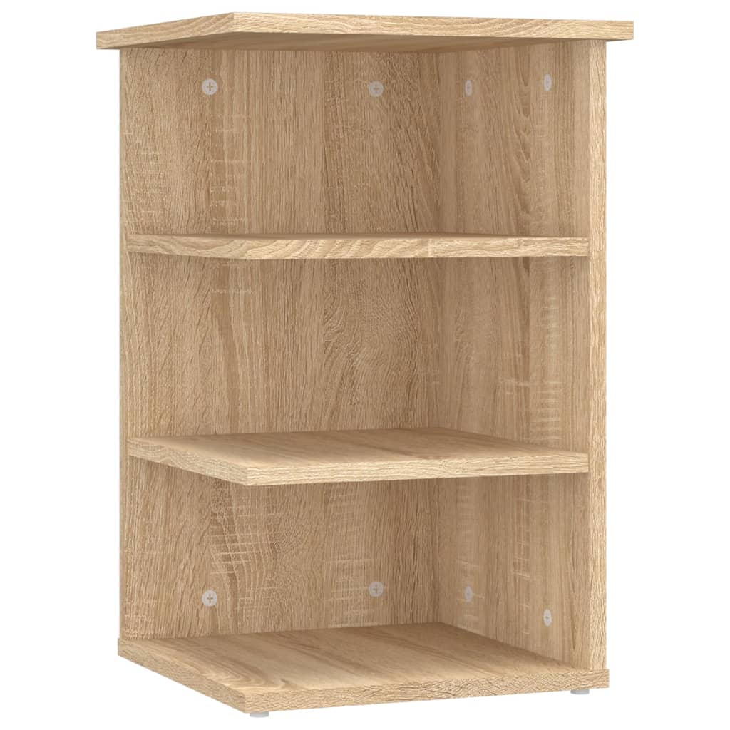 Beistellregal Weiß 35x35x55 cm Holzwerkstoff