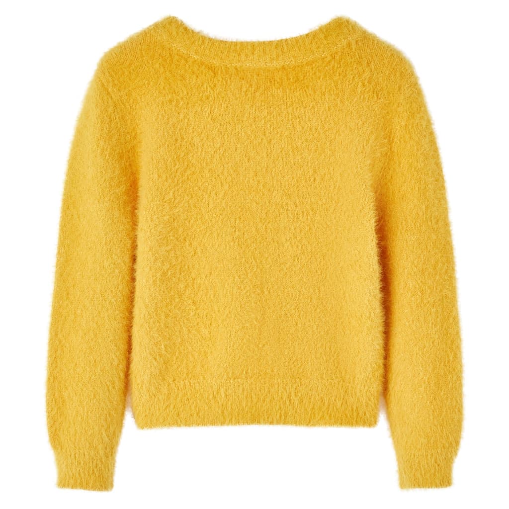 Kinderpullover Gestrickt Dunkelorange 92