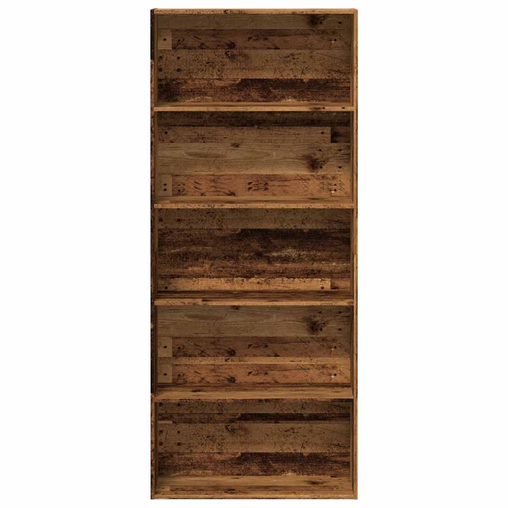Bücherregal Weiß 80x30x189 cm Holzwerkstoff