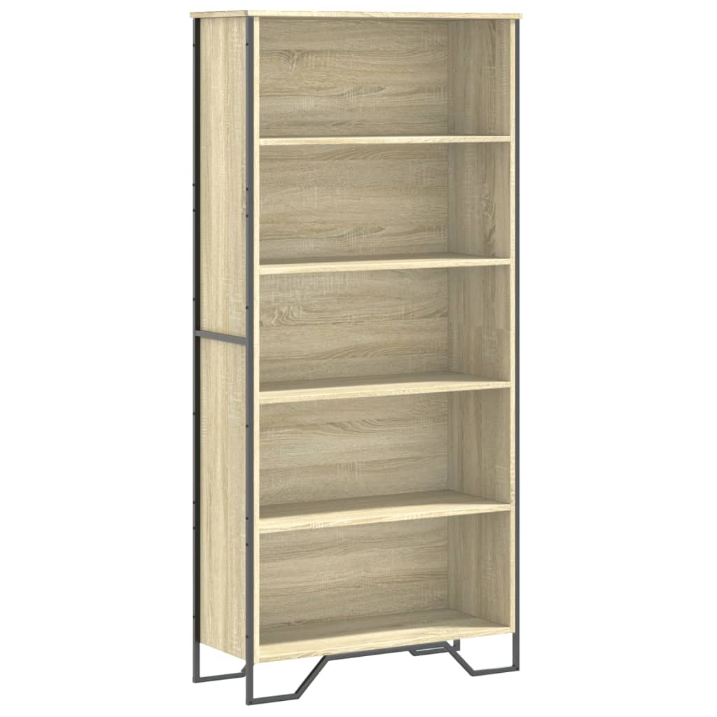 Bücherregal Schwarz 80x31x169 cm Holzwerkstoff