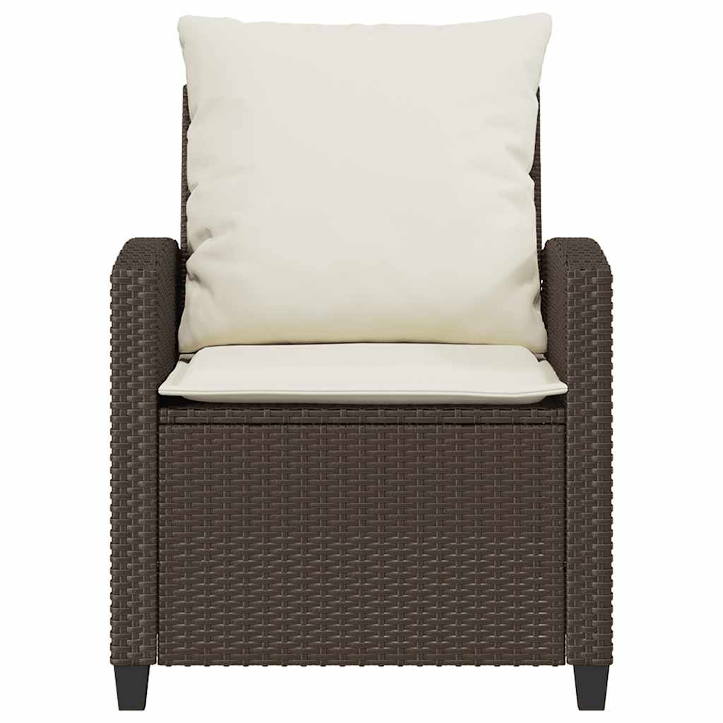 4-tlg. Garten-Sofagarnitur mit Kissen Schwarz Poly Rattan