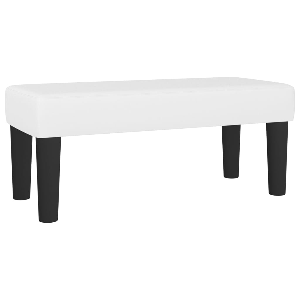 Sitzbank Grau 70x30x30 cm Kunstleder