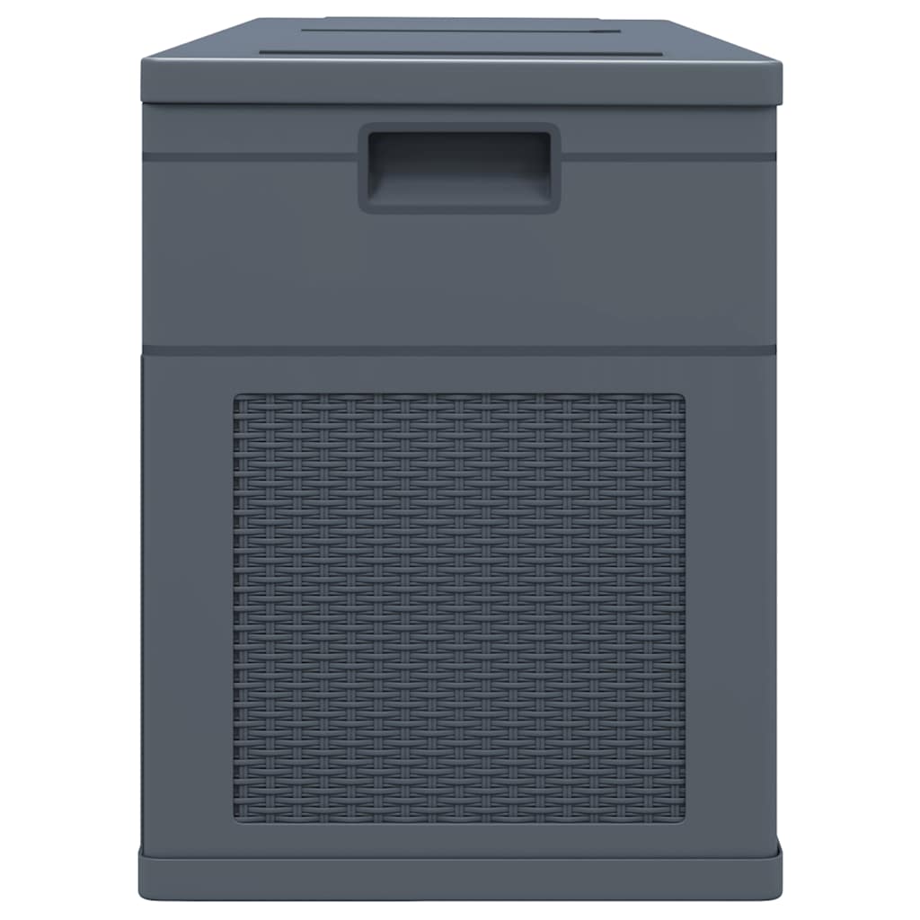 Garten-Aufbewahrungsbox 320 L Schwarz