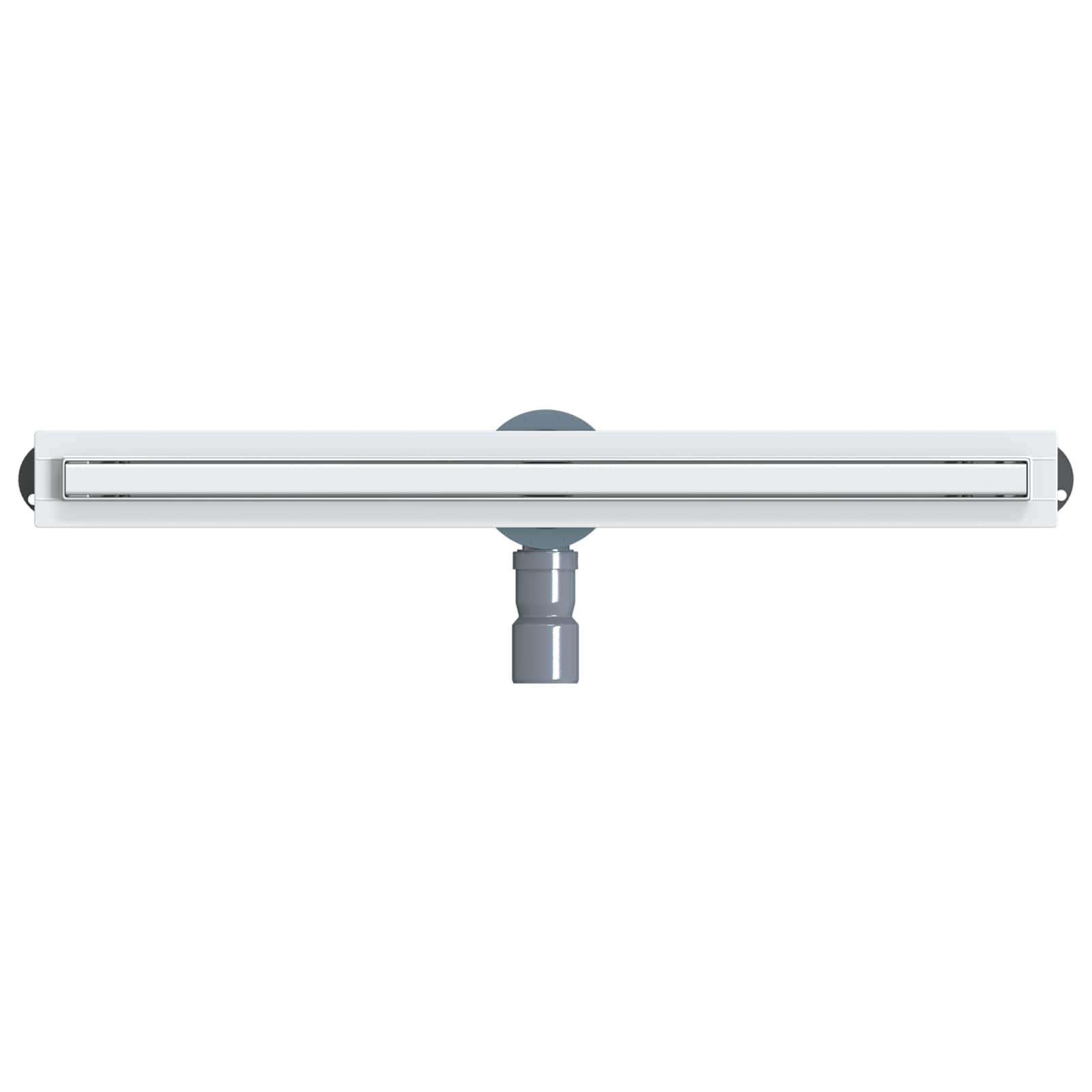 360° Duschablauf mit slim Modell Silber 50 cm Edelstahl 304