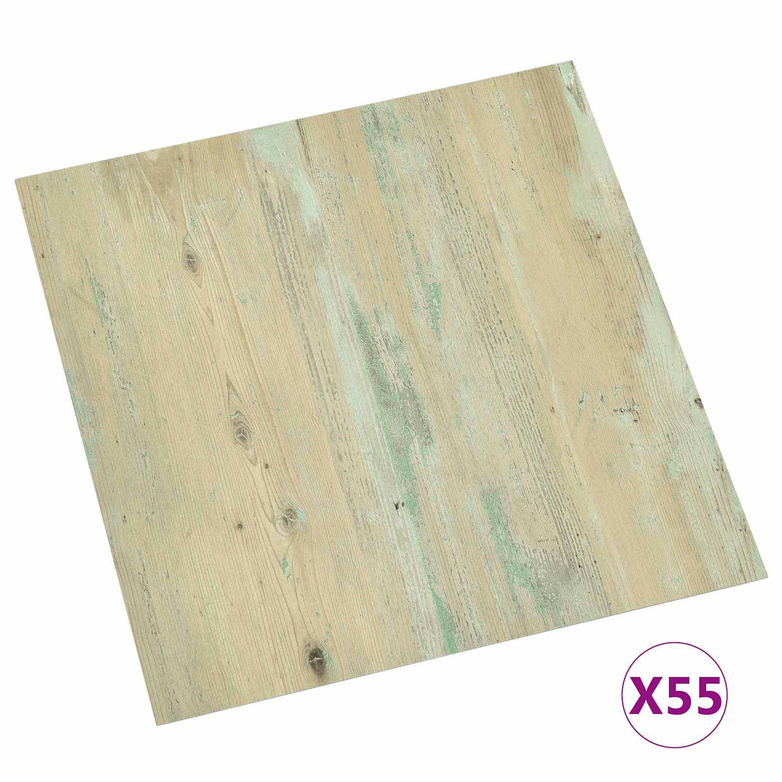 Bodenplanken 55 pcs Schwarz 5,11 m² PVC