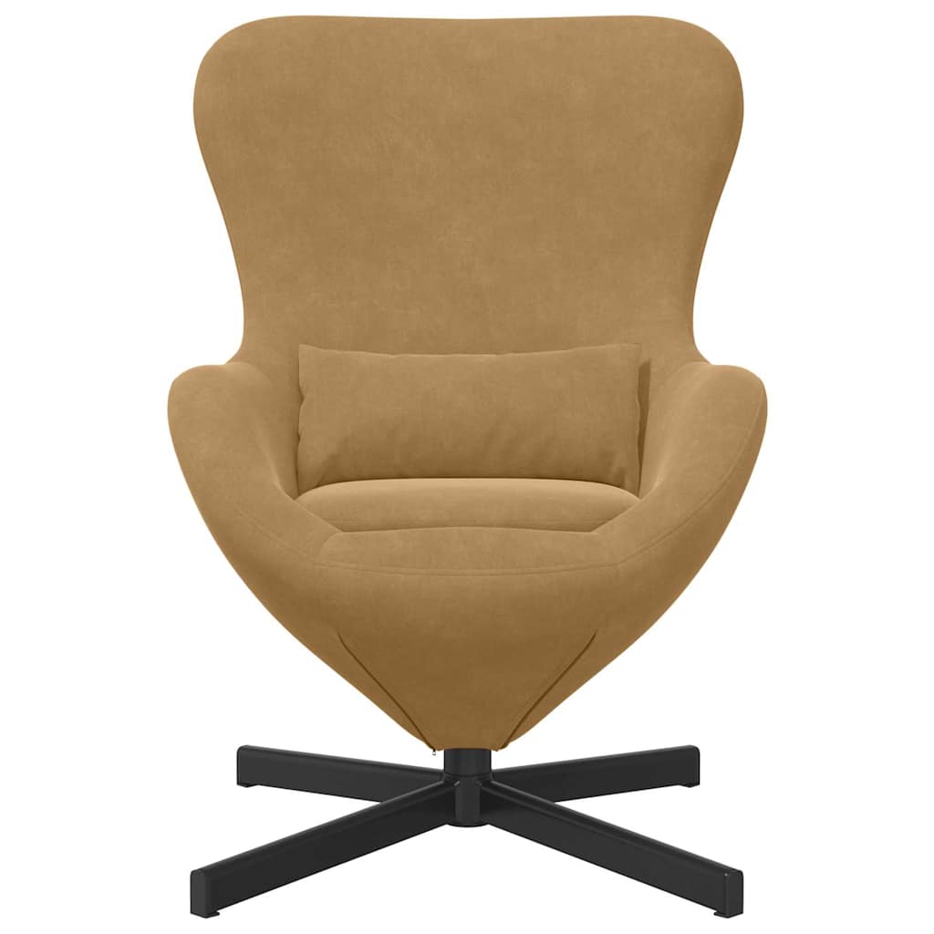 Eiersessel Blau 63 x 73 x 90 cm Samt