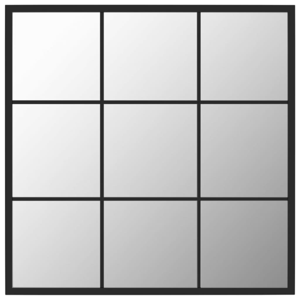 Wandspiegel Schwarz 60x40 cm Metall