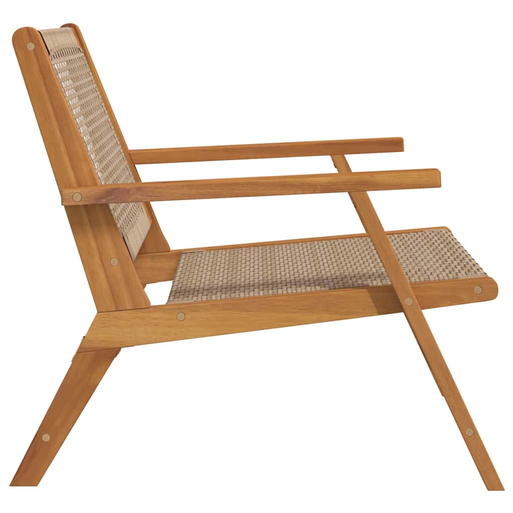 gartenmöbel Schwarz 122 x 78 x 73 cm Massivholz Akazie