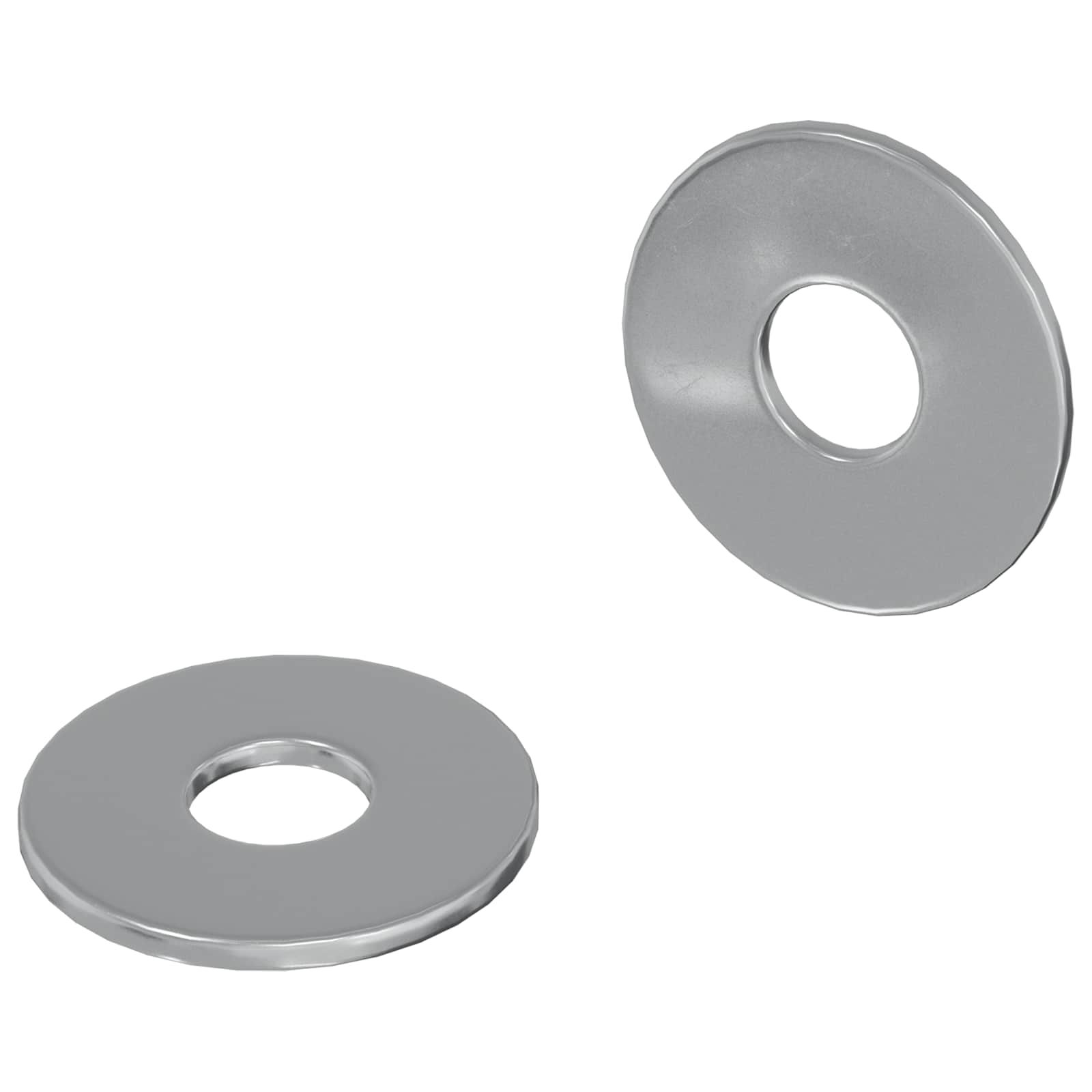 Unterlegscheiben 2 pcs Silber 10 x 10 x 1,2 mm Stahl