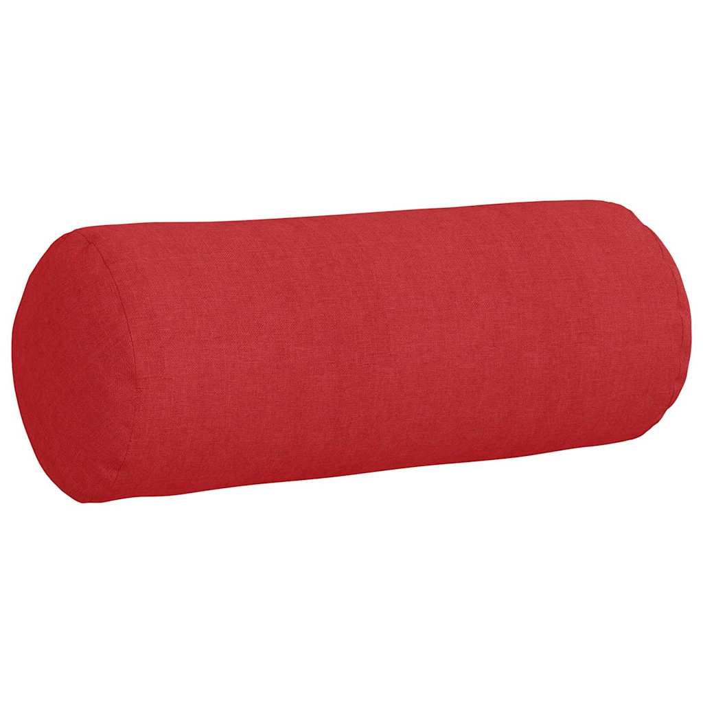 Bolsterkissen 2 Stück Hellgrau Ø 15 x 40 cm Stoff