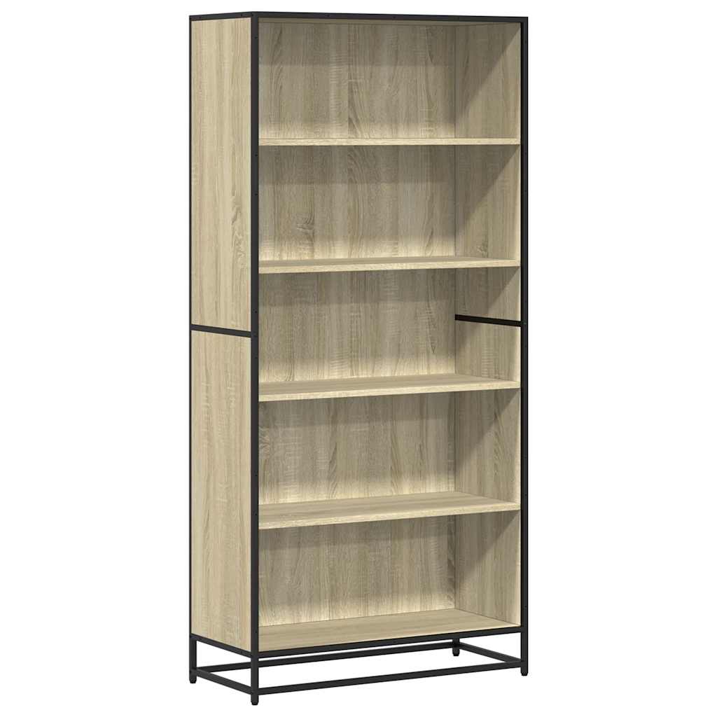 Bücherregal Schwarz 60x35x139 cm Holzwerkstoff