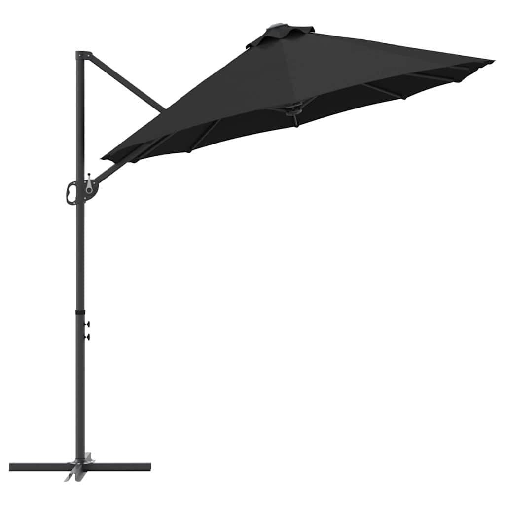 Sonnenschirm Sand 372 x 198 x 243 cm Polyester und Aluminium
