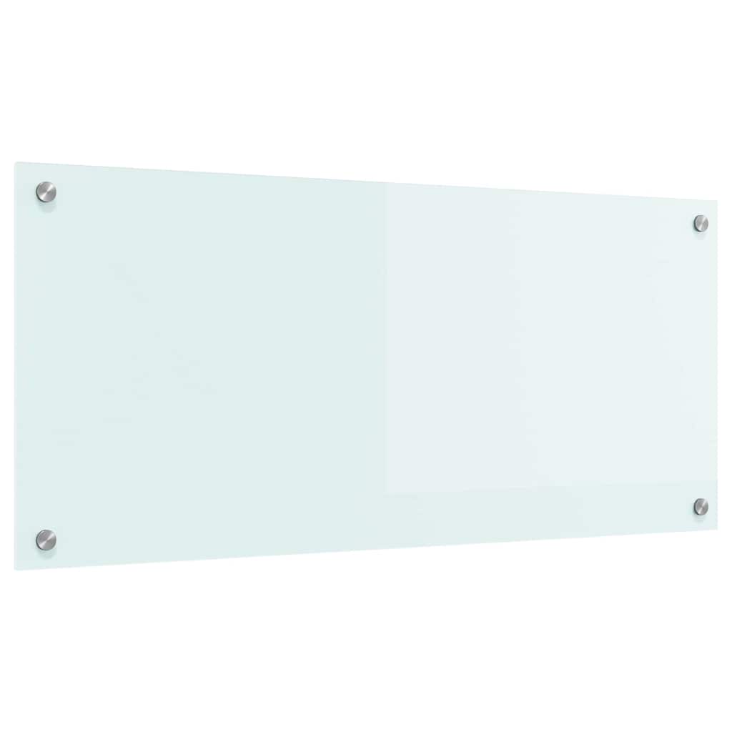 Küchenrückwand 2 pcs Weiß 70 x 40 cm Gehärtetes Glas