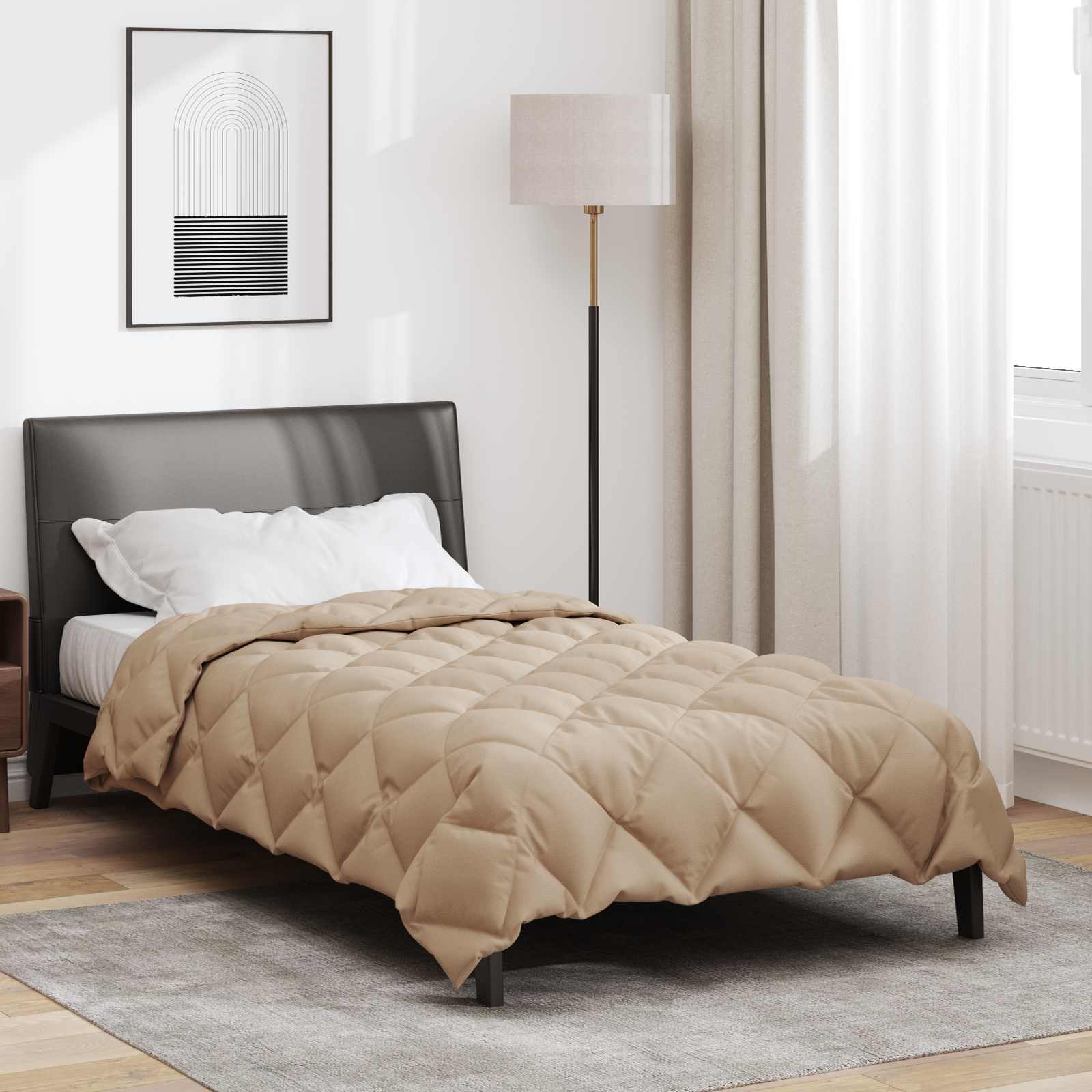 Winterbettdecke Anthrazit 135 x 200 cm Mikrofaser