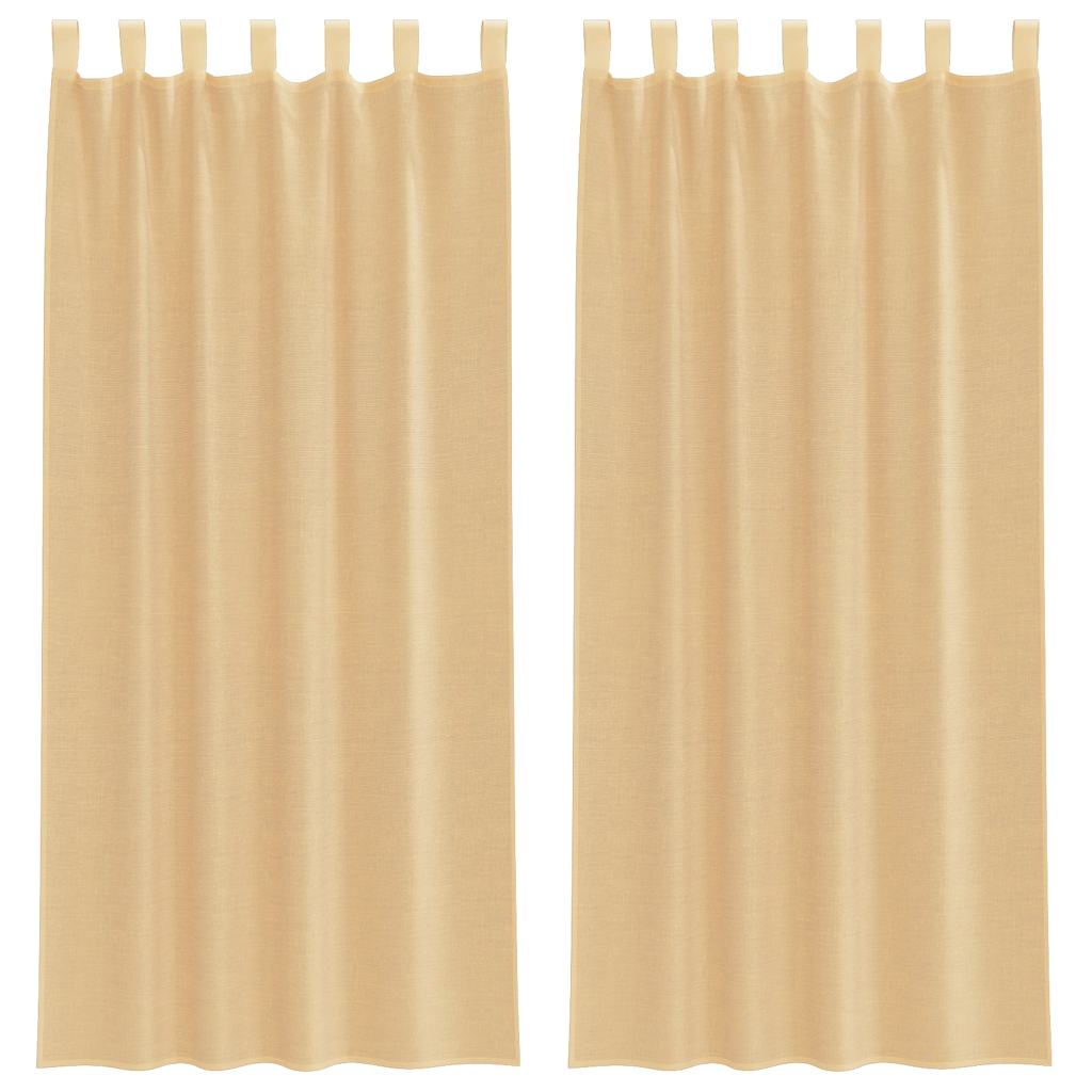 Voile Vorhänge mit Ösen 2 Stk. Apfelgrün 140x140 cm