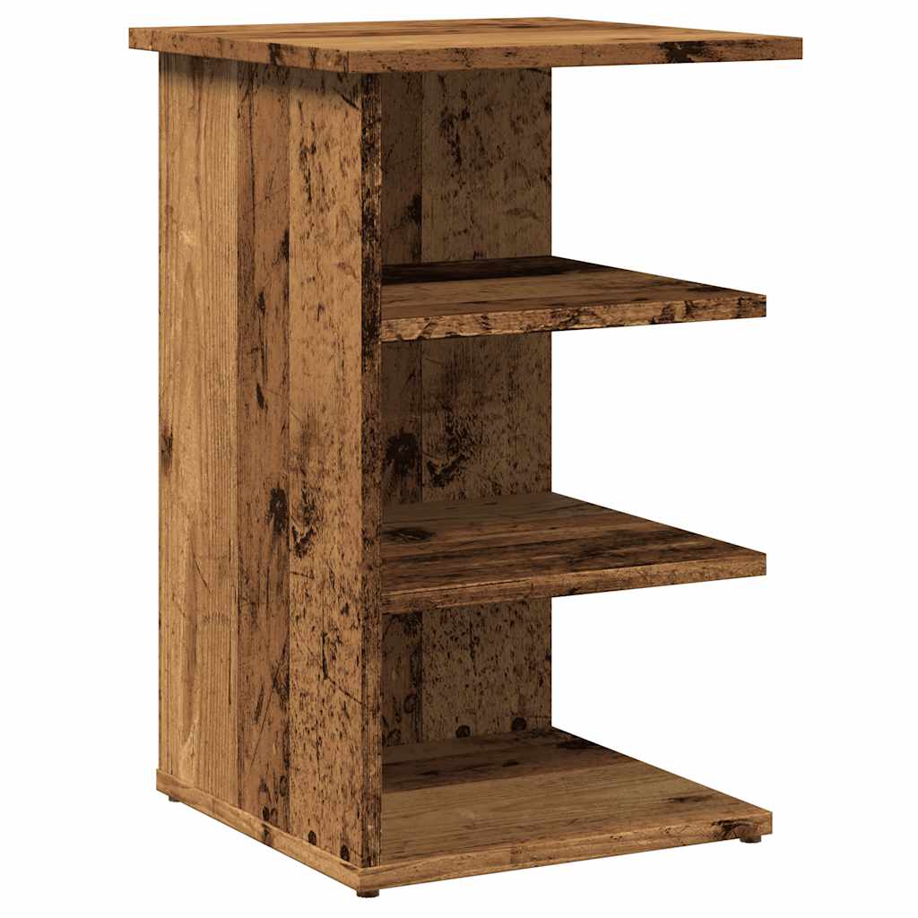 Beistellregal Weiß 35x35x55 cm Holzwerkstoff