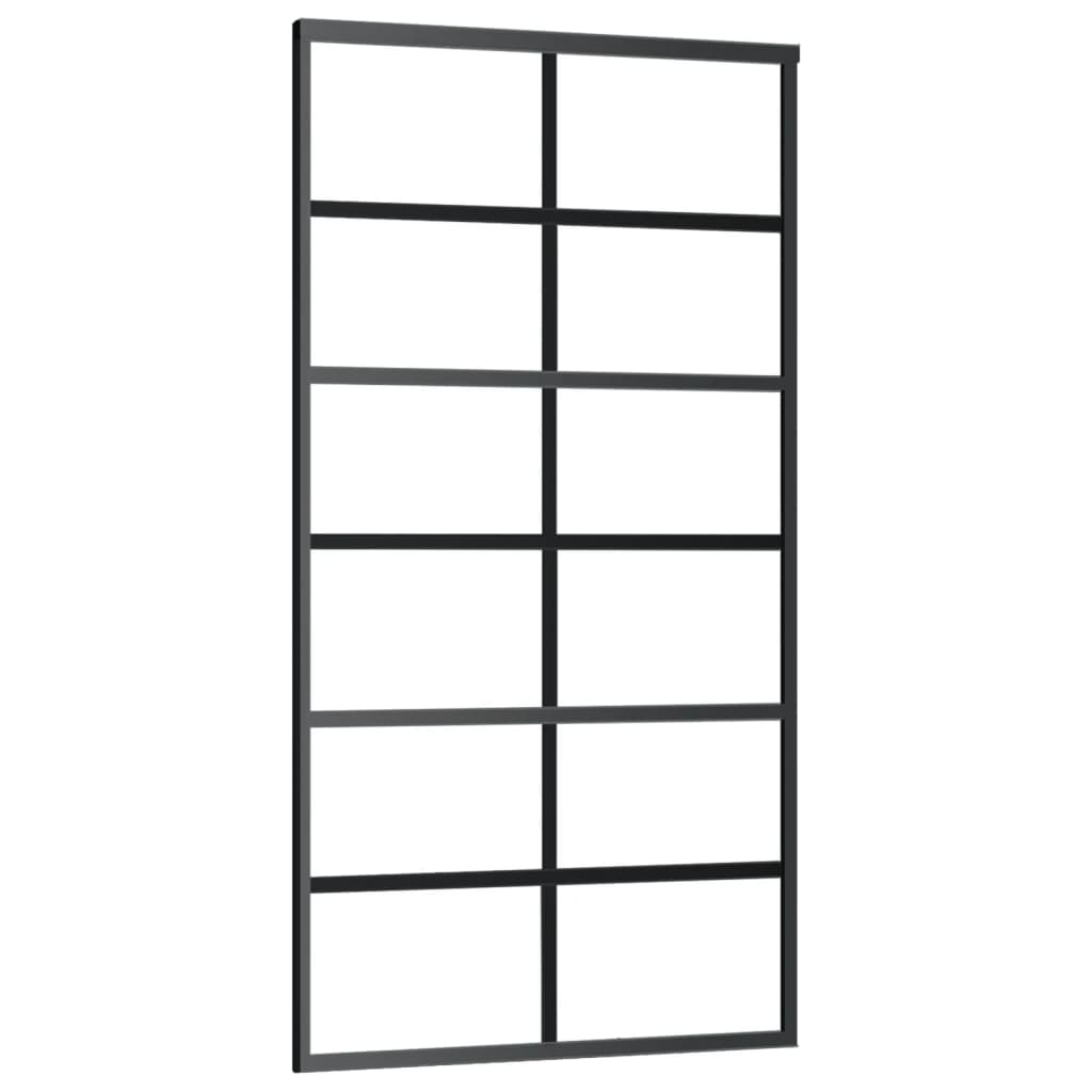 Schiebetür mit Beschlag ESG-Glas & Aluminium 76x205 cm