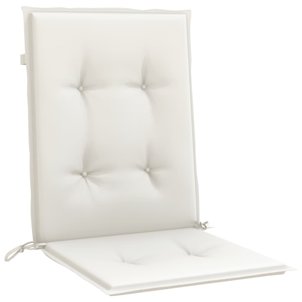 Niedriglehner-Auflagen 2 Stk Melange Anthrazit 100x50x7cm Stoff