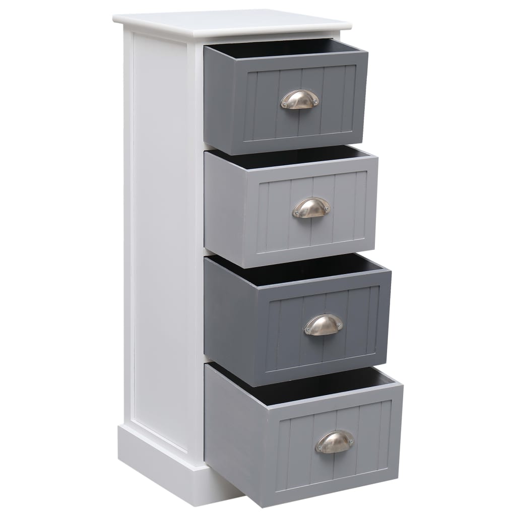Beistellschrank 38x28x86 cm Massivholz Paulownia