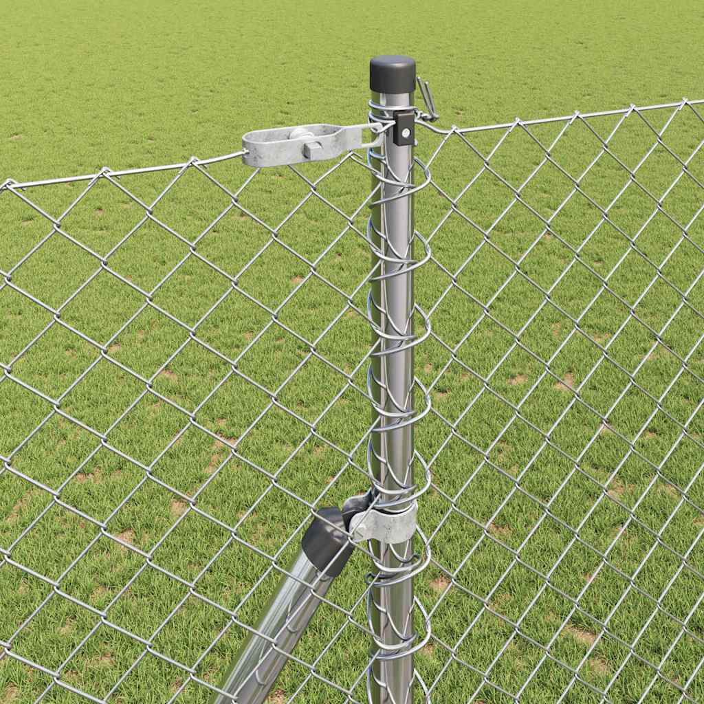 Outdoor Kettenglied-Zaun Erdfixierung 10 x 0,4 m Grün Netz