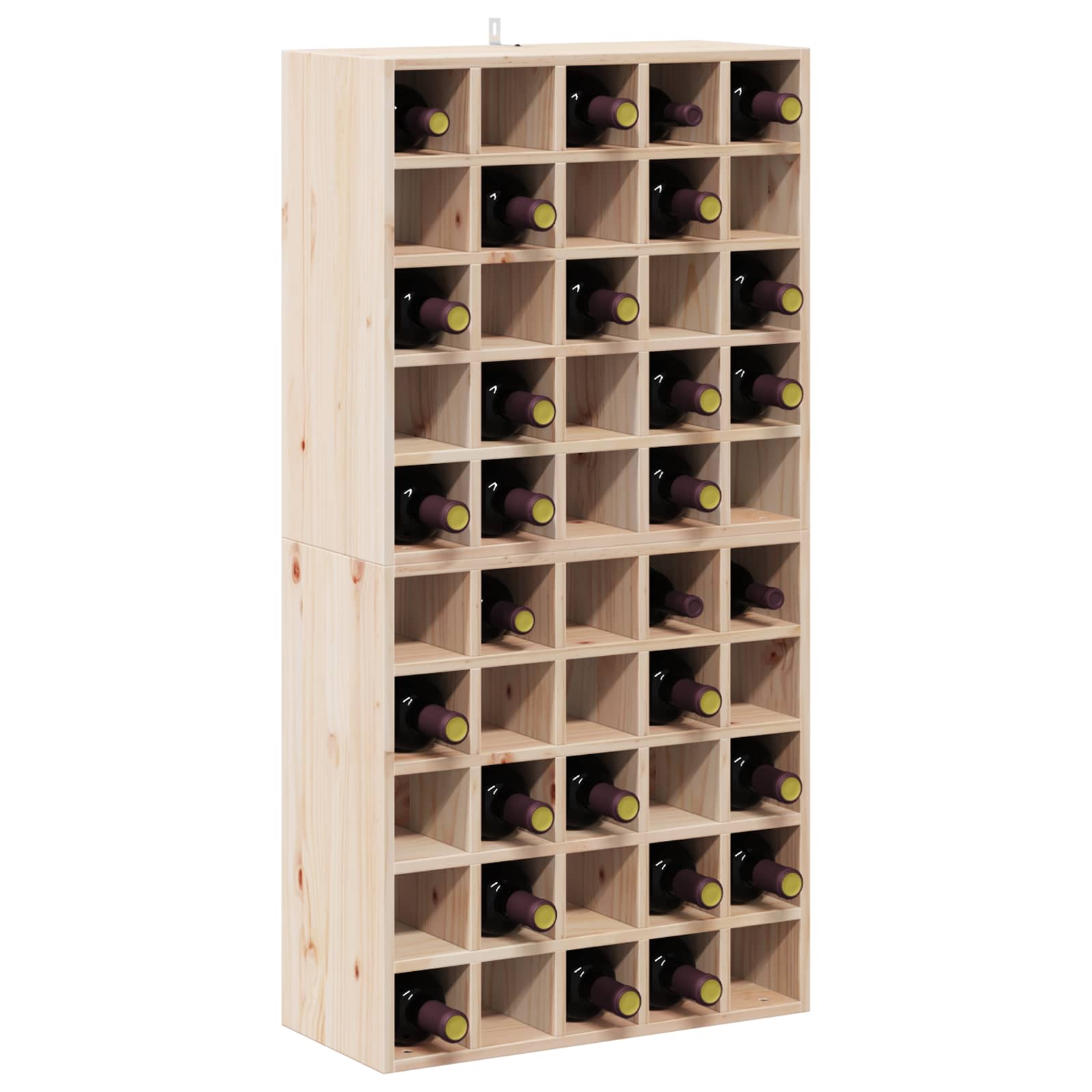 Weinschrank 56 x 25 x 56 cm Massivholz Kiefer