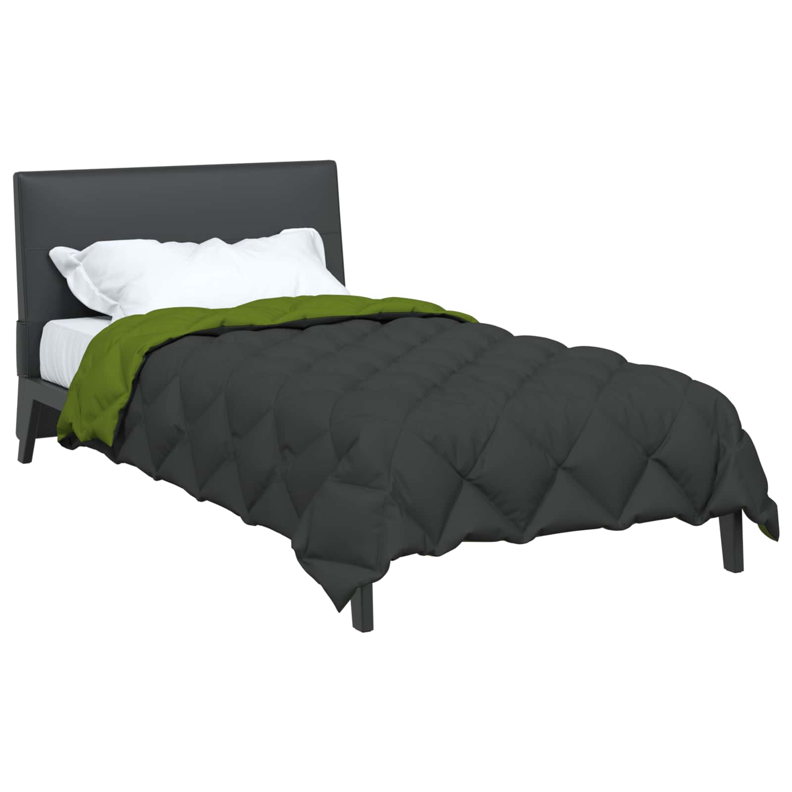 Winterbettdecke Anthrazit 135 x 200 cm Mikrofaser