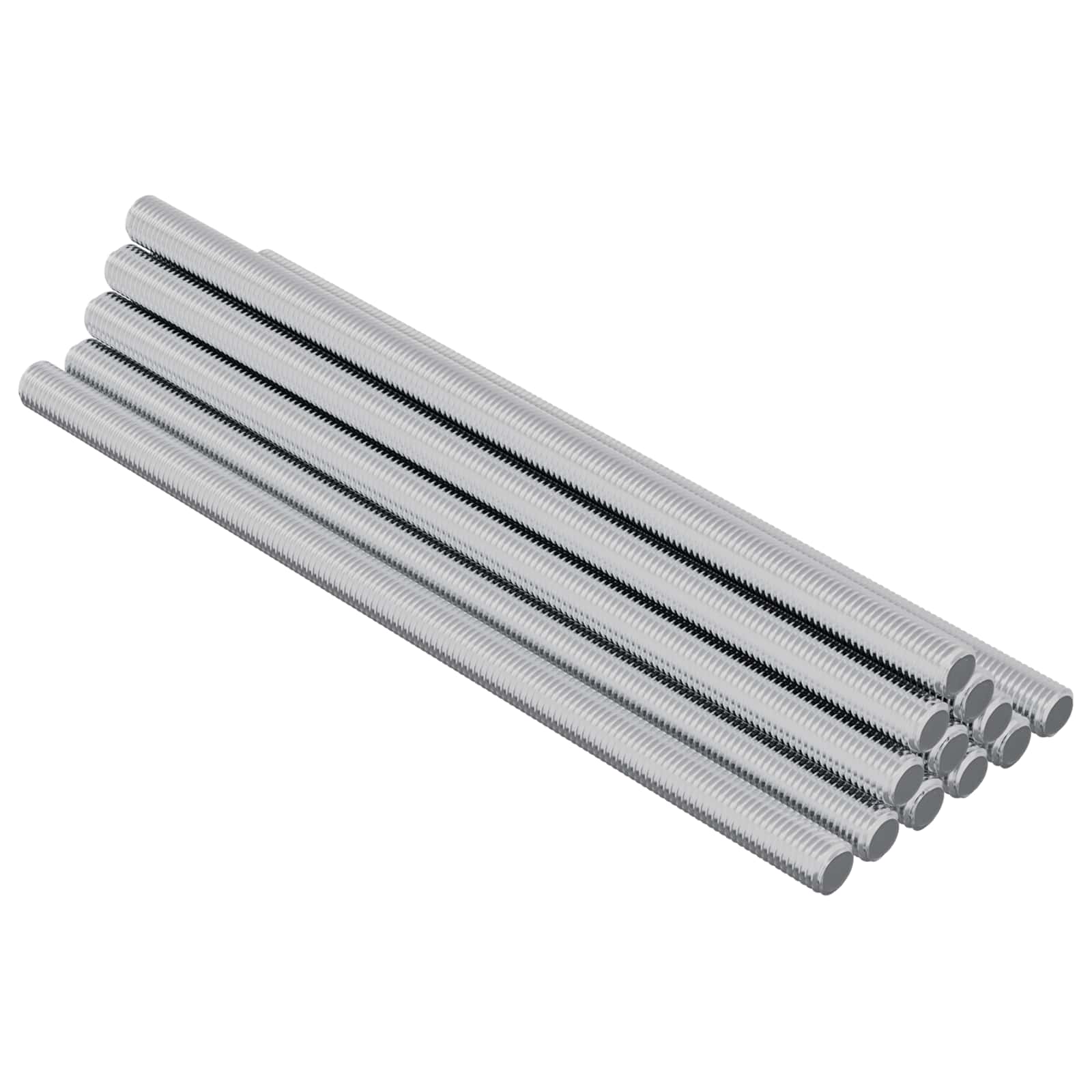 Gewindestange 2 pcs Silber 6 x 120 mm Stahl
