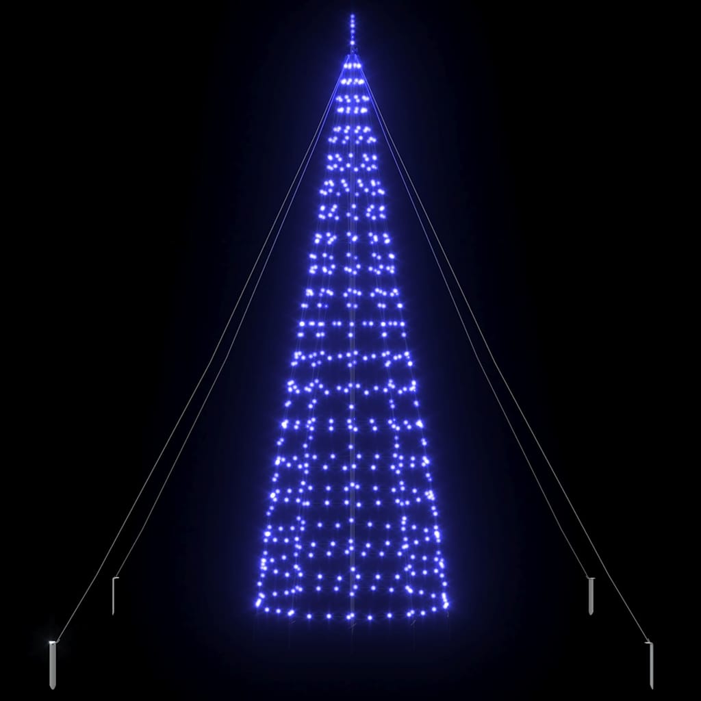 LED-Weihnachtsbaum mit Erdspießen 220 LEDs Warmweiß 180 cm
