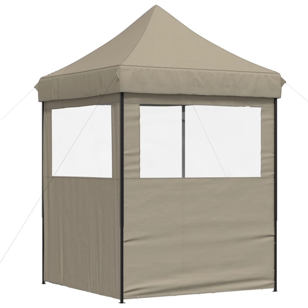 Partyzelt Faltbar Pop-Up Schwarz 200x200x306 cm