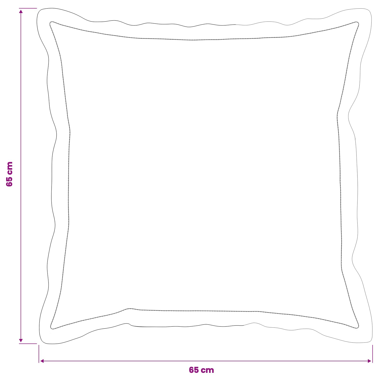 Kissenbezug 2 Stk. HOUTEN Dunkelgrau 30 x 30 cm Chenille-Stoff
