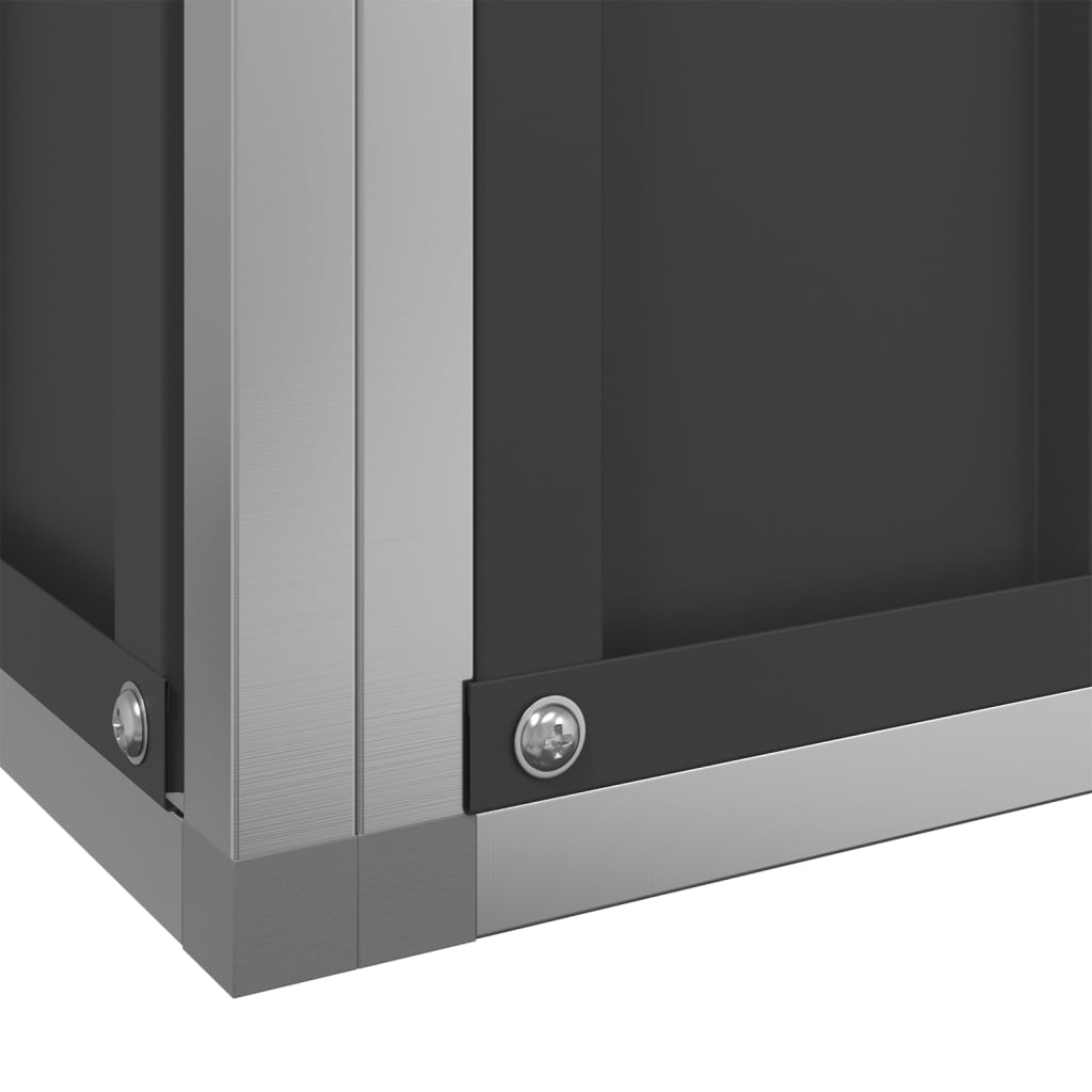 Voliere Silbern 210,5x107x212 cm Stahl