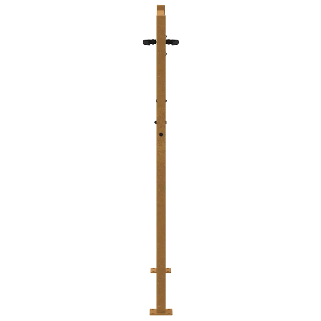 Gartentor 100x75 cm Cortenstahl Quadratisches Design
