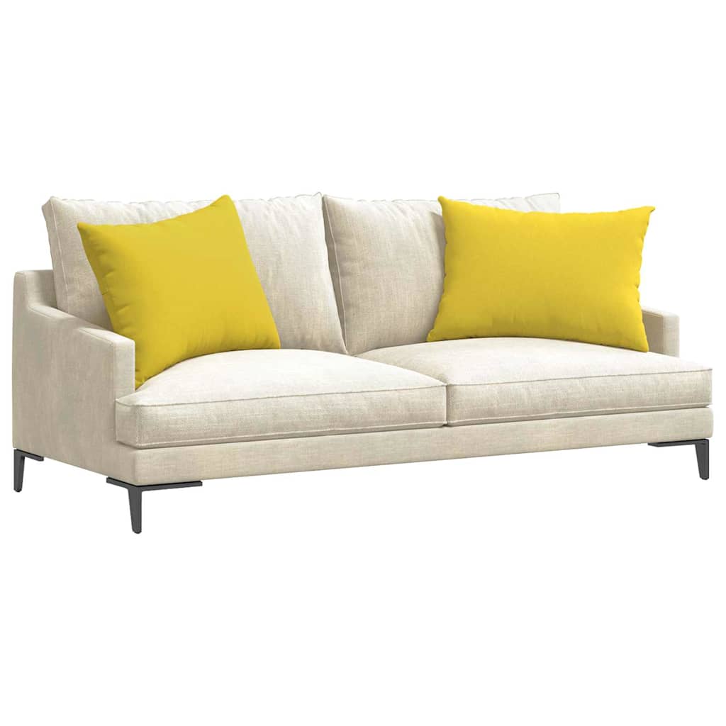 Sofakissen 2 pcs Hellgrau 50 x 30 cm Stoff