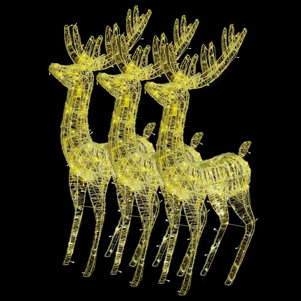 Rentiere Weihnachtsdekoration 2 Stk. 60x16x100 cm Acryl