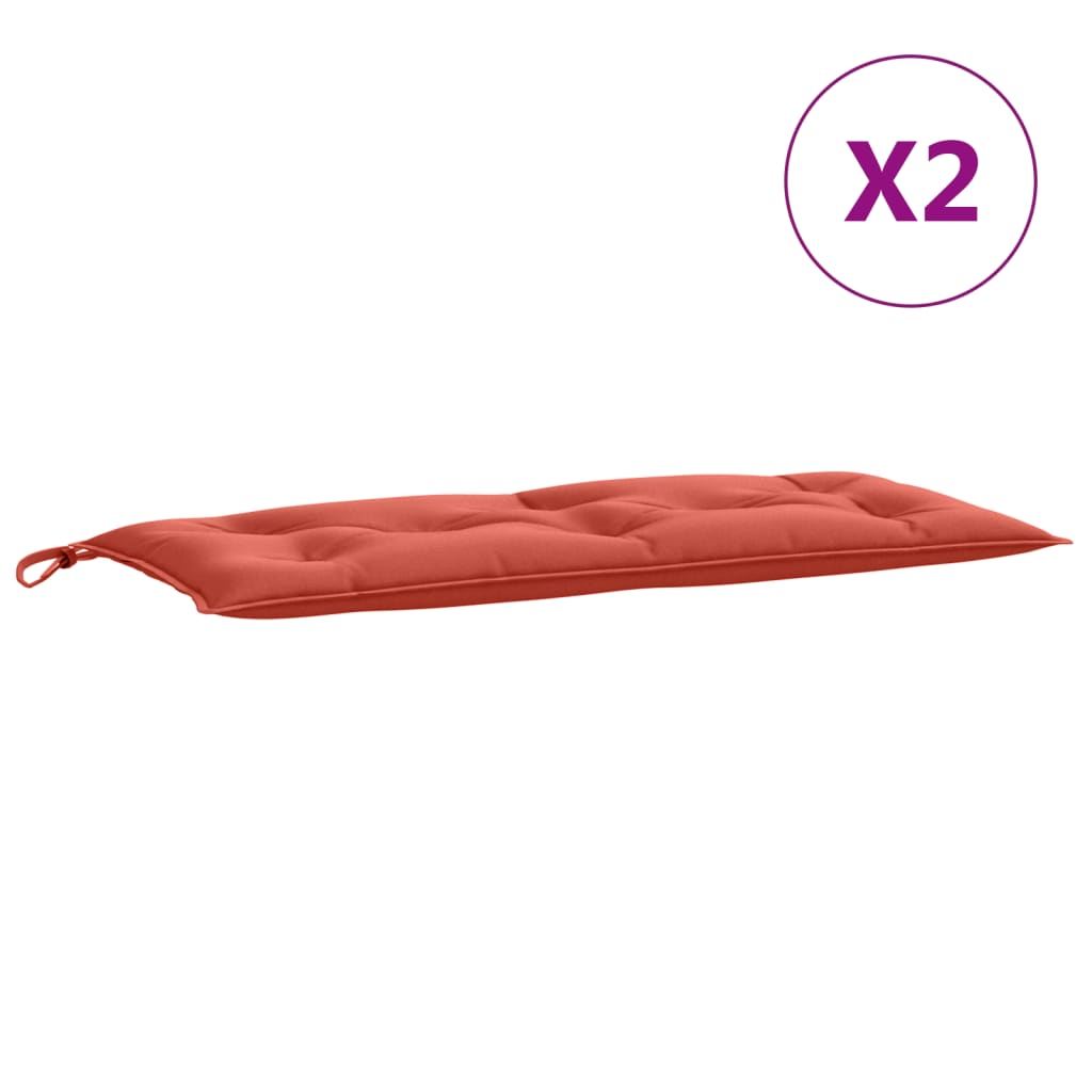 Gartenbank-Auflagen 2 Stk. Melange Anthrazit 100x50x7 cm Stoff