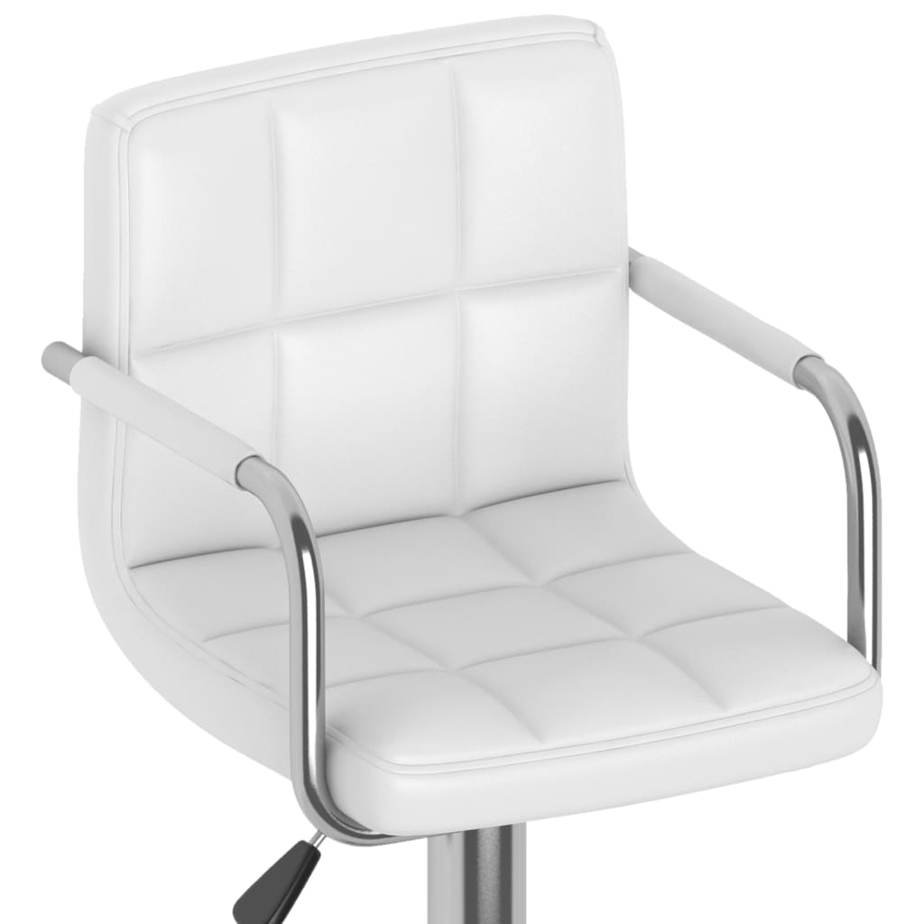 Barhocker 2 Stk. Rot Kunstleder