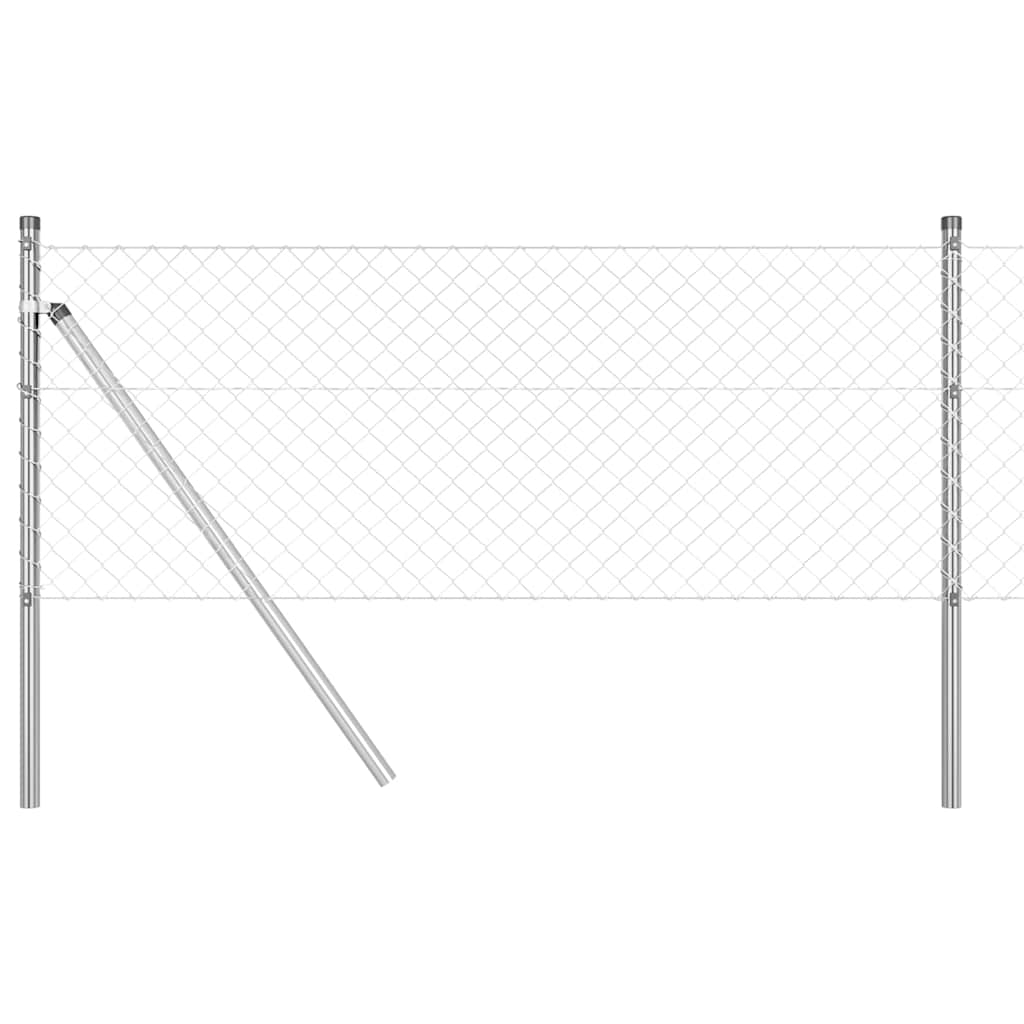 Outdoor Kettenglied-Zaun Erdfixierung 10 x 0,4 m Grün Netz