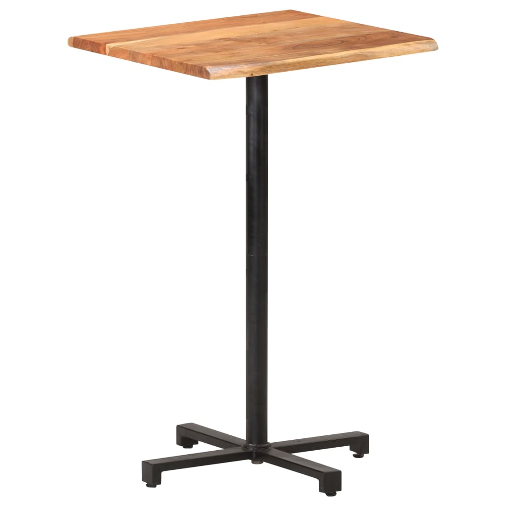 Bistrotisch Rund Ø60x75 cm Raues Mangoholz