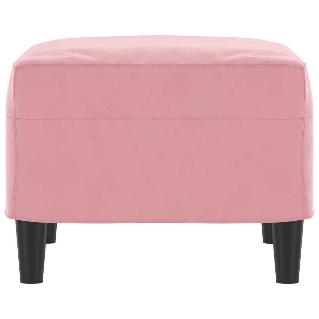 Fußhocker Hellgrau 60x50x41 cm Samt