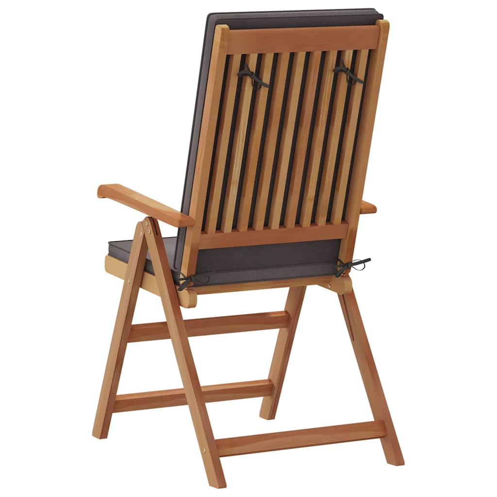 Gartenstuhl 4 pcs Braun und Grau 57 x 71,5 x 104 cm