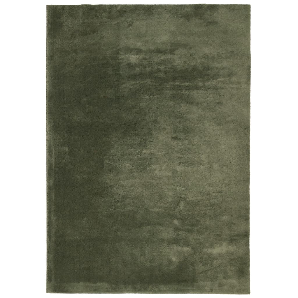 Teppich HUARTE Kurzflor Weich und Waschbar Anthrazit 60x110 cm