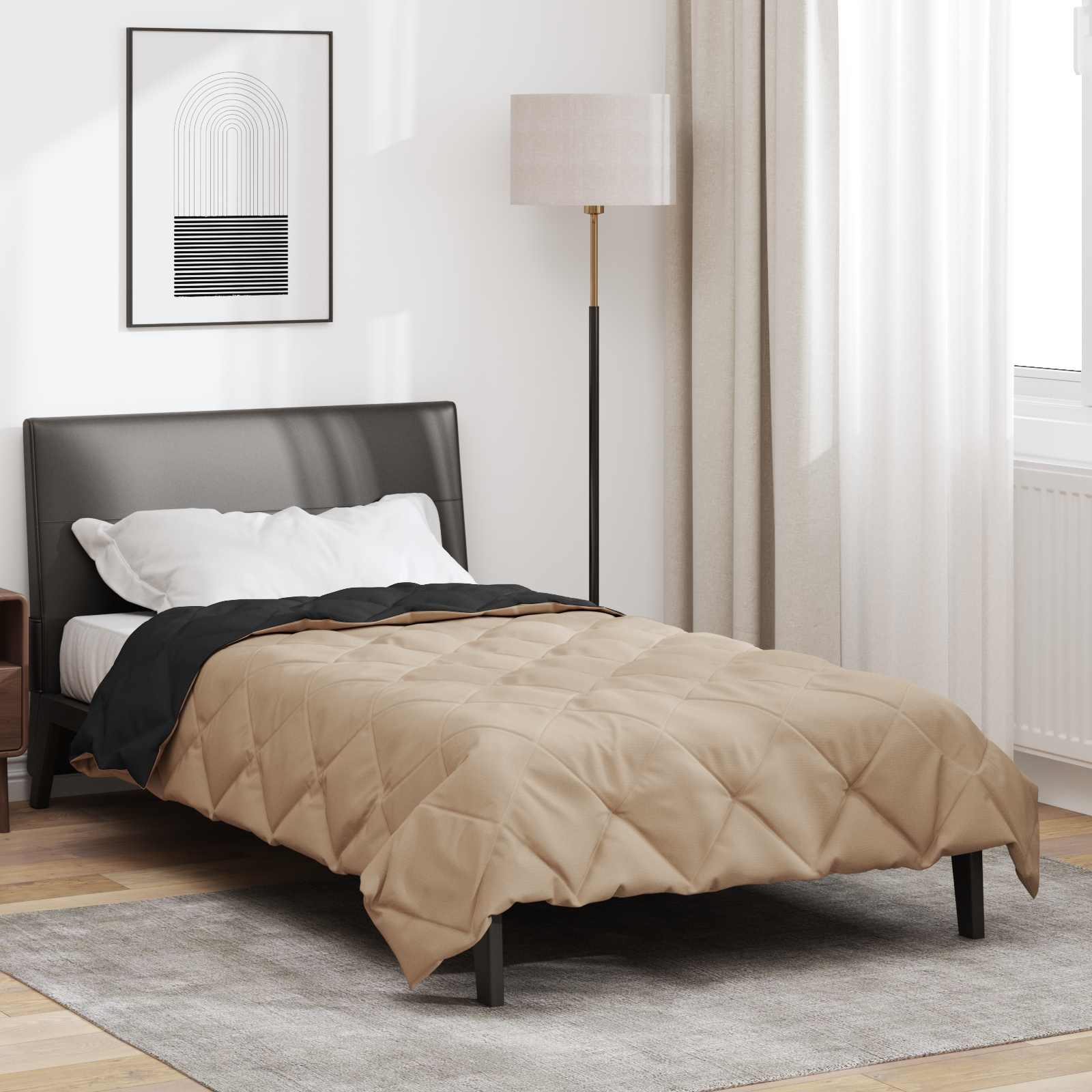 Sommerdecke Anthrazit 200 x 135 cm Mikrofaser