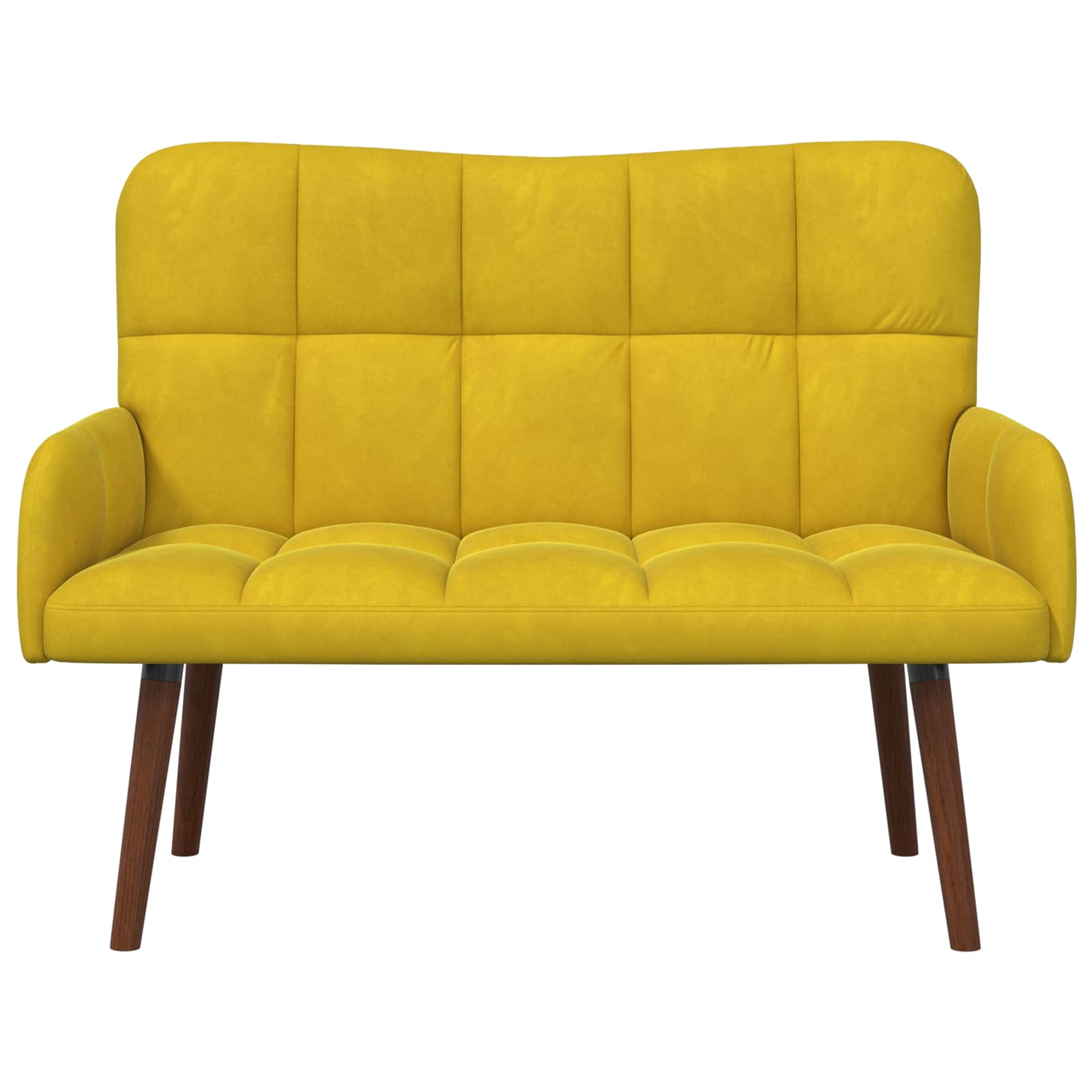 2-Sitzer Sofa Hellgrau 115 x 61 x 87 cm Samt (V)