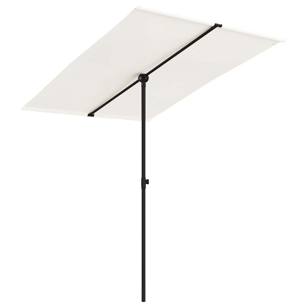 Sonnenschirm mit Aluminium-Mast 180x110 cm Bordeauxrot