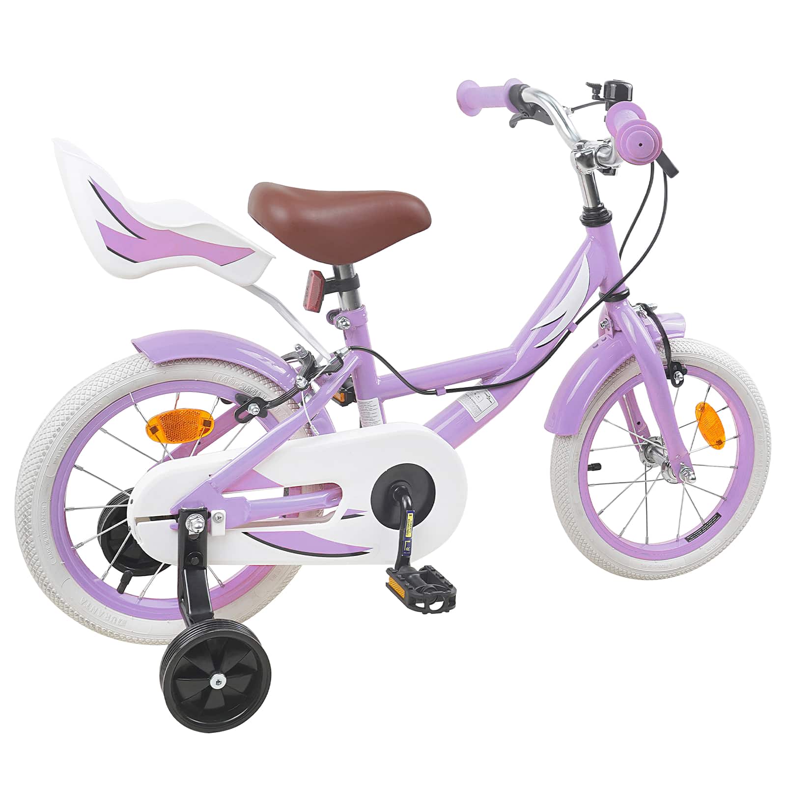 Kinderfahrrad 12 Zoll für 2-4 Jahre alt Hellrosa
