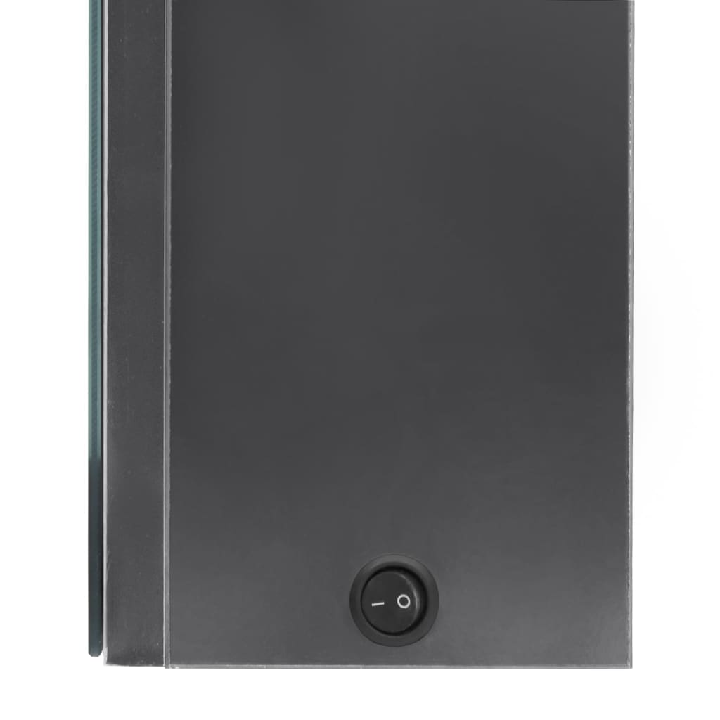 LED-Spiegelschrank fürs Bad Glänzend Weiß 50x13x70 cm