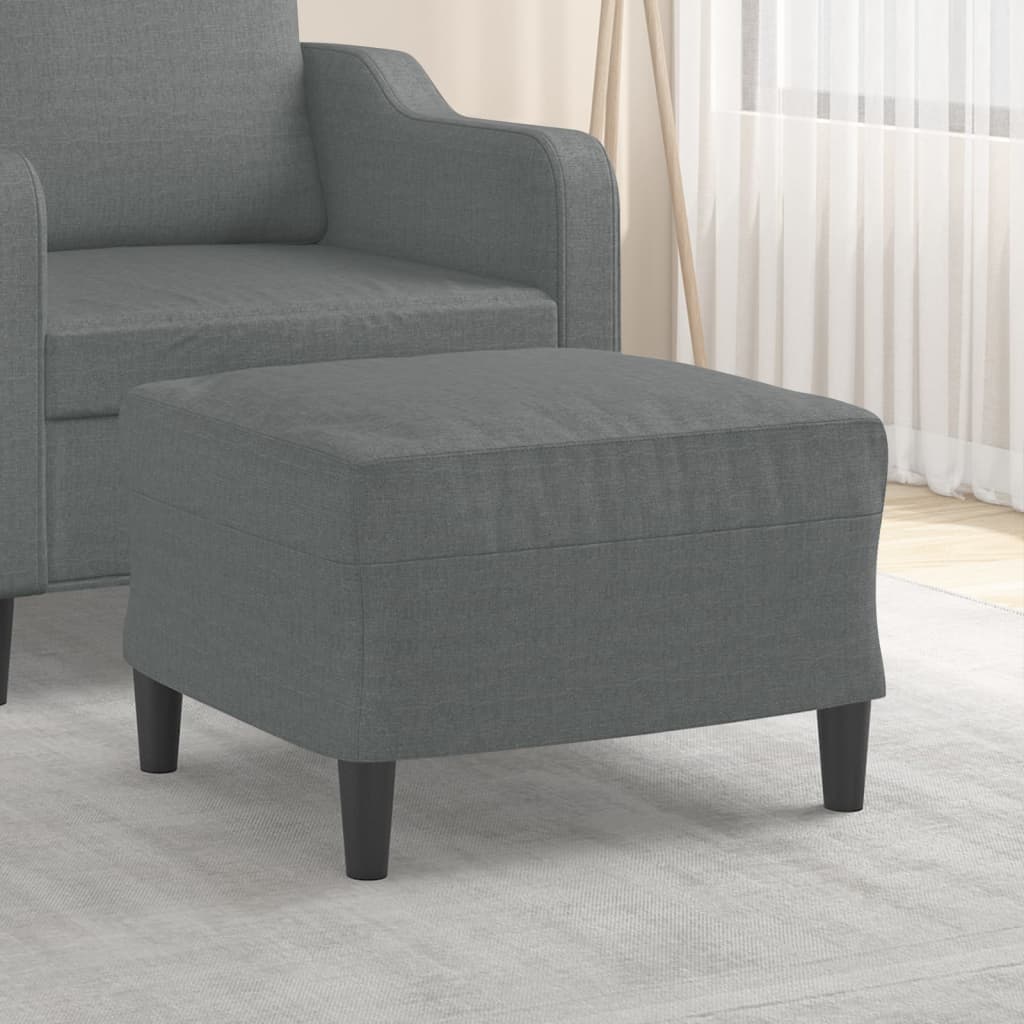 Fußhocker Hellgrau 60x50x41 cm Stoff