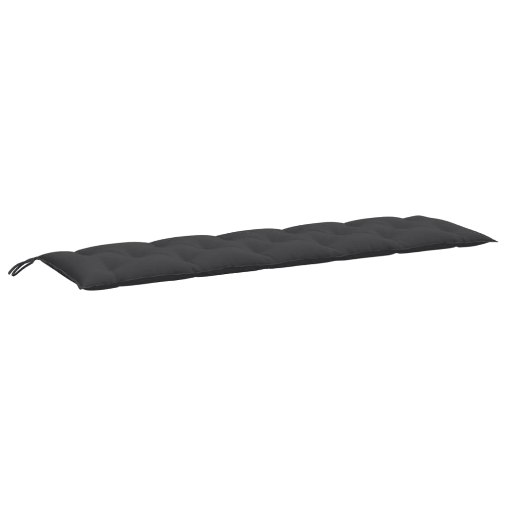 Gartenbank-Auflage Melange Anthrazit 100x50x7 cm Stoff