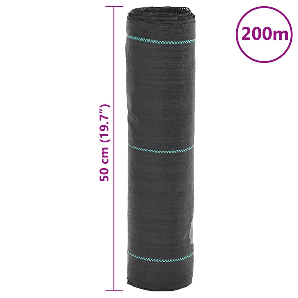 Unkrautvlies Schwarz 4x10 m PP